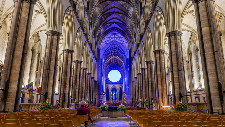 The Light Art Installation Salisbury Cathedral